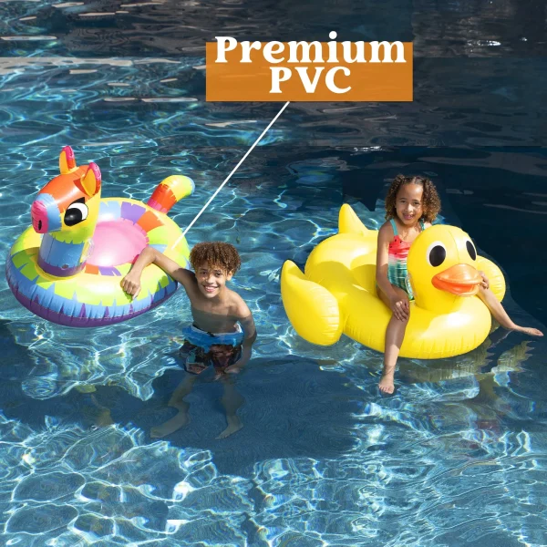 2pcs Duck and Llama Inflatable Pinata Pool Float