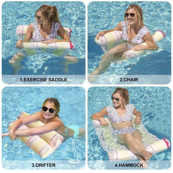 4 in 1 Inflatable Hammock Pool Float