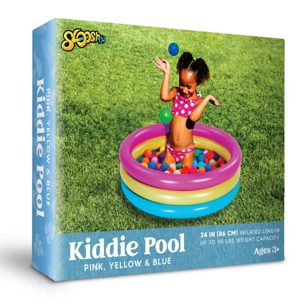 34in 3 Color Rings Kiddie Inflatable Swimming Pool