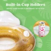 3pcs Inflatable Pool Float Chair with Cupholder