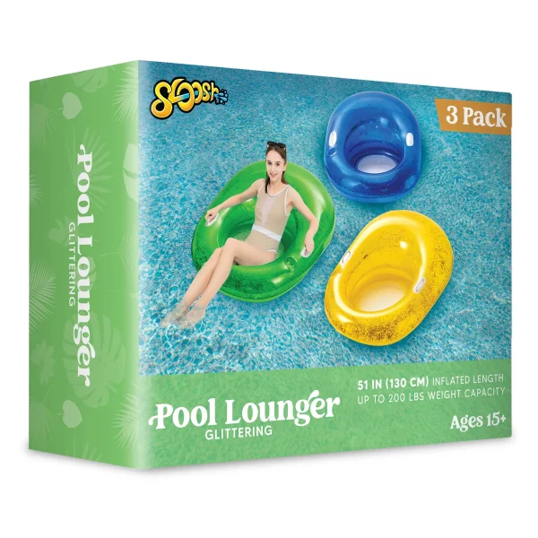 3pcs Pool Chair Float with Cupholder