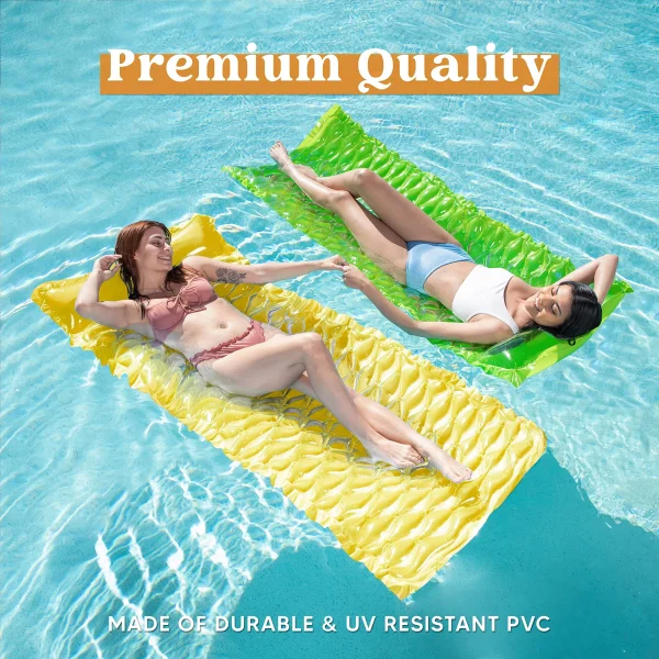 2pcs Pocket Inflatable Floating Water Mat