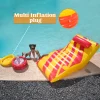 Inflatable Floating Pool Recliner Lounger with Cooler