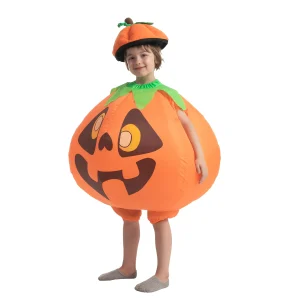 Inflatable Pumpkin Costume with Hat – Child