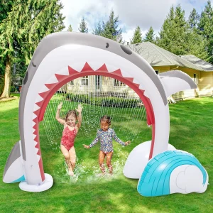 Kids Large Yard Inflatable Shark Sprinkler