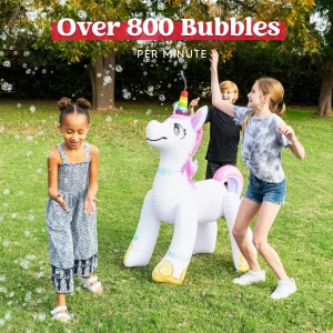40in Inflatable Unicorn Automatic Bubble Machine