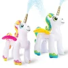2pcs 48in Kids Large Inflatable Ride A Unicorn Water Sprinkler