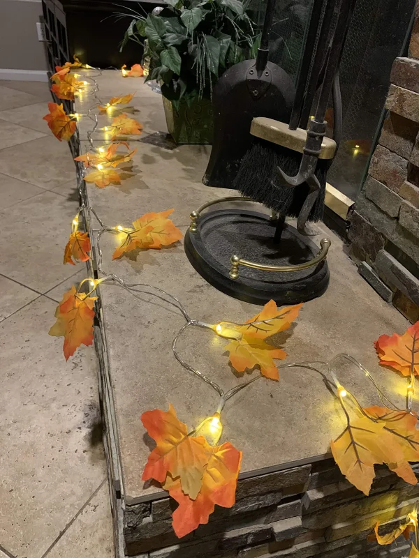 3Pack 8.2ft LED Maple Leaves Thanksgiving String Lights