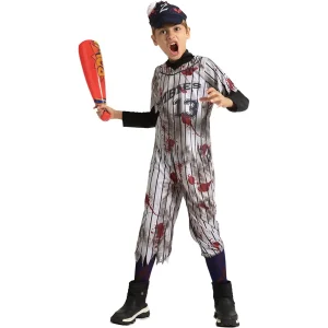 Kids Baseball Zombie Player Halloween Costume