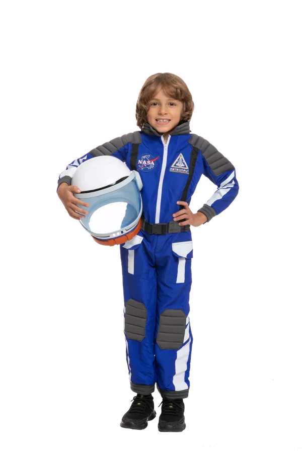 Kids Blue NASA Pilot Astronaut Halloween Costume