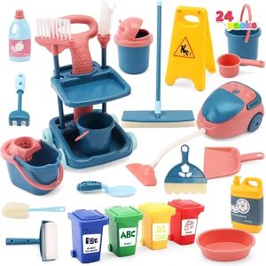 24Pcs Kids Cleaning Mini Set