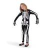 Kids Halloween Skeleton Costume Glow-in-The-Dark for Girls
