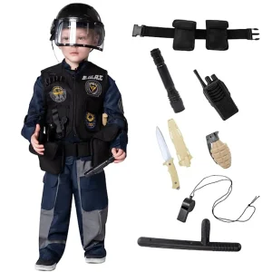 Kids Police Officer Halloween  Costume