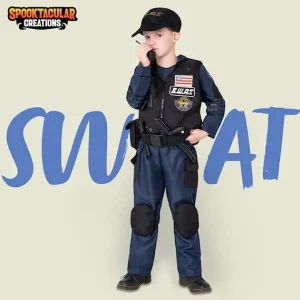 Kids Police SWAT Halloween Costume