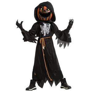 Kids Pumpkin Reaper Halloween Costume
