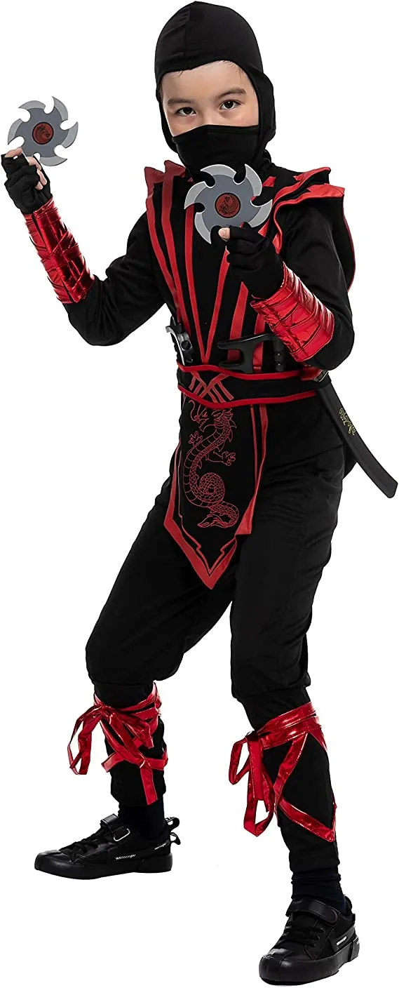 Fancy Red Ninja Halloween Costume