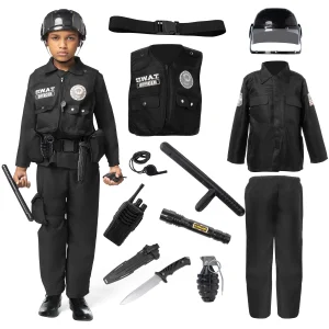 Kids SWAT Officer Halloween Costume