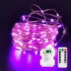 LED Christmas Purple String Lights 65.6ft