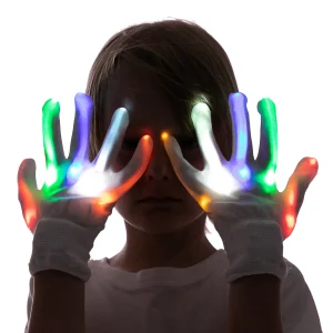 3Pcs LED Gloves for Kids (Multicolor)