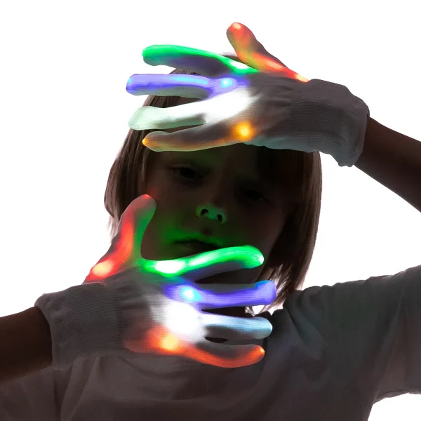 3Pcs LED Gloves for Kids (Multicolor)