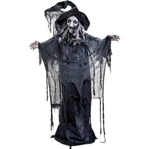 LED Halloween Animated Standing Witch Decoration 91.7in