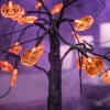 LED Spooky Tree Orange Pumpkin 1.5ft