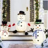 LED Collapsible Snowman Christmas Yard Light 22in