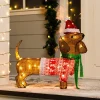2ft LED Dog Christmas Decoration