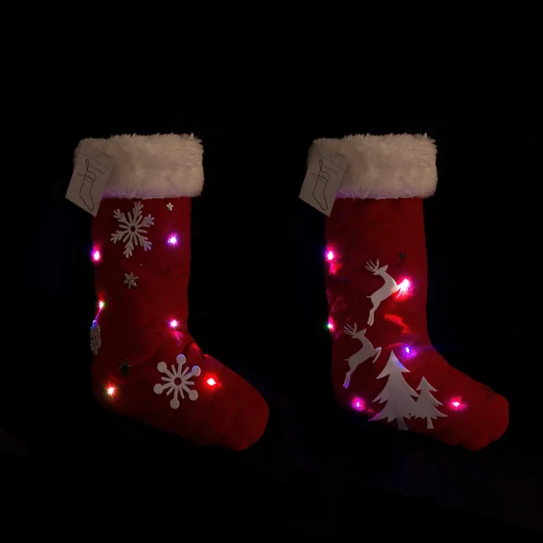 2pcs Light Up Christmas Stockings