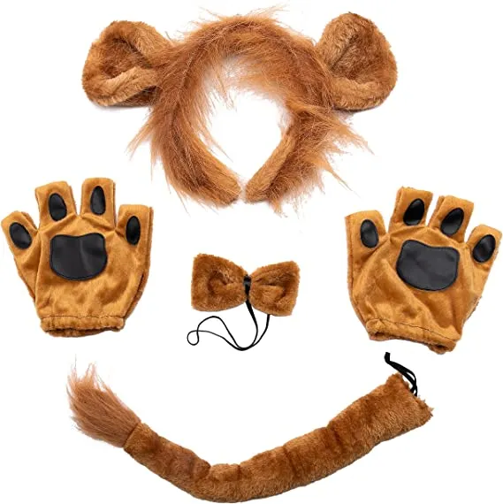 5pcs Lion Halloween Costume Accessories Set