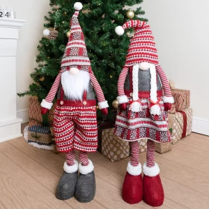 Long Leg Standing Gnome Couple(Knitting Style) 40in