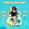 Adult Inflatable Pool Float with Backrest