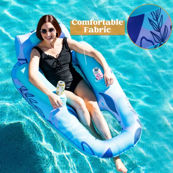 Luxury Inflatable Water Lounge with Backrest