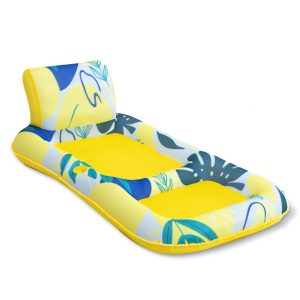 Luxury Pool Lounge with Backrest, Yellow – SLOOSH