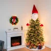 Christmas Santa Gnome Tree Topper Decoration 40in