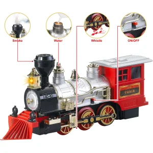 Christmas Electric Train Set with Miniatures(Medium)