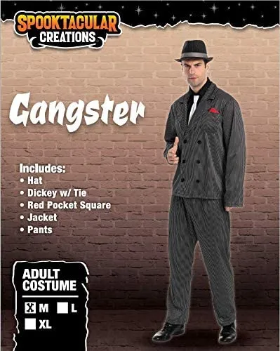 Men Gangster Halloween Costume