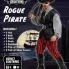 Adult Men Pirate Costume for Halloween