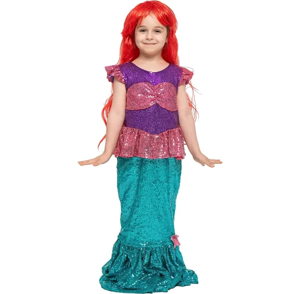 Best Kids Halloween Mermaid Sequin Costume