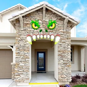 Monster Face Halloween Archway Garage Door Decoration