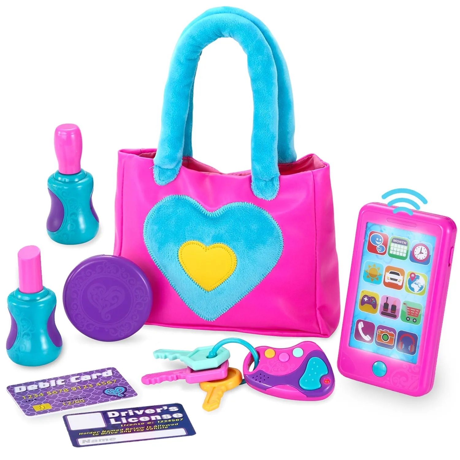 Battat- Play Circle- Makeup & Beauty Set - Dress Up Fashion Accessories -  Pretend Play- Toys For Kids- Princess Purse Set- 3 years +