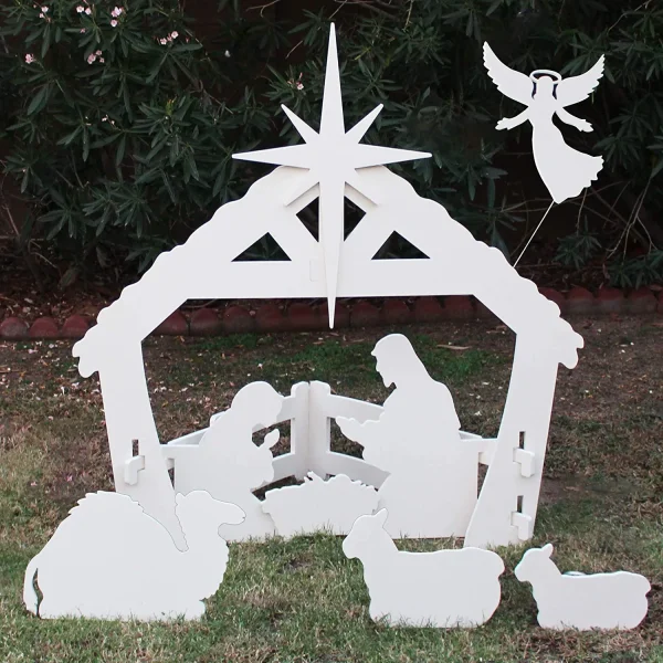 Christmas Holy Family Nativity Scene Decoration 4ft