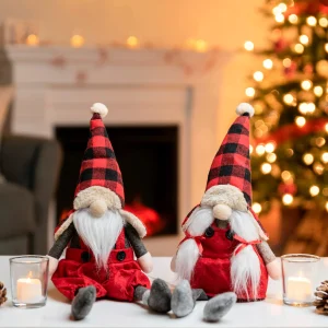 2pcs Couple Gnomes Plush Christmas Decorations 12in