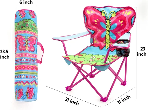 2pcs Kids Outdoor Butterfly Picnic Chair