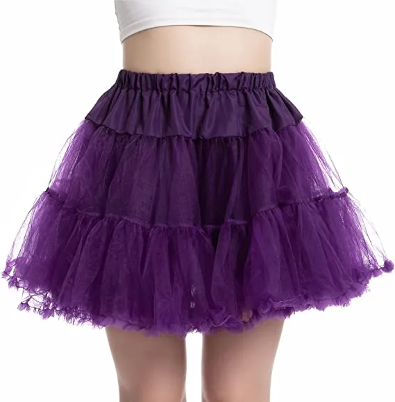 Womens Purple Halloween Tutu Skirt
