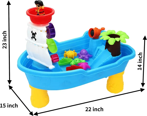 26Pcs Pirate Ship Water and Sand Table