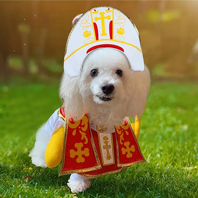 Pope Dog Halloween Costume
