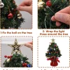 Prelit Tabletop Mini Artificial Christmas Tree 24in