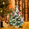 50 LED Prelit Tabletop Christmas Tree with String Lights 24in