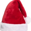 12pcs Christmas Red Velvet Santa Hats